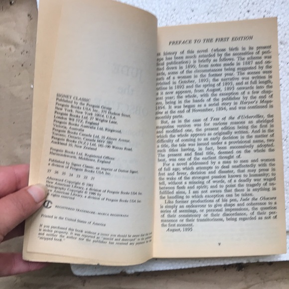 Jude the obscure by Thomas Hardy Signet classic - Picture 7 of 9